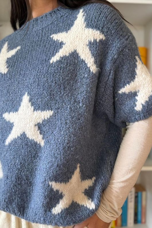 Big Softie Star Short Sleeve Knit Denim